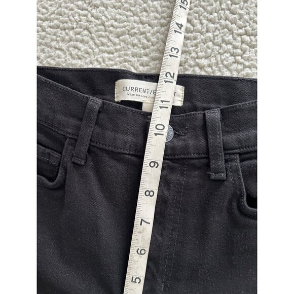 Current Elliott $168 The Soulmate Black High Rise Straight Jeans Women’s Size 23 - Picture 7 of 9